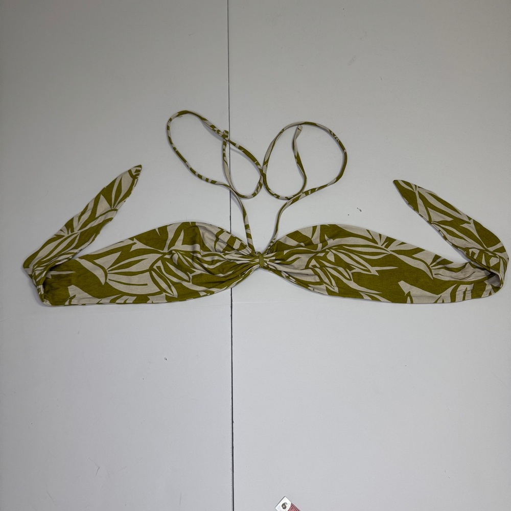 Stone Fox Swim Olive Leaf Bikini Top